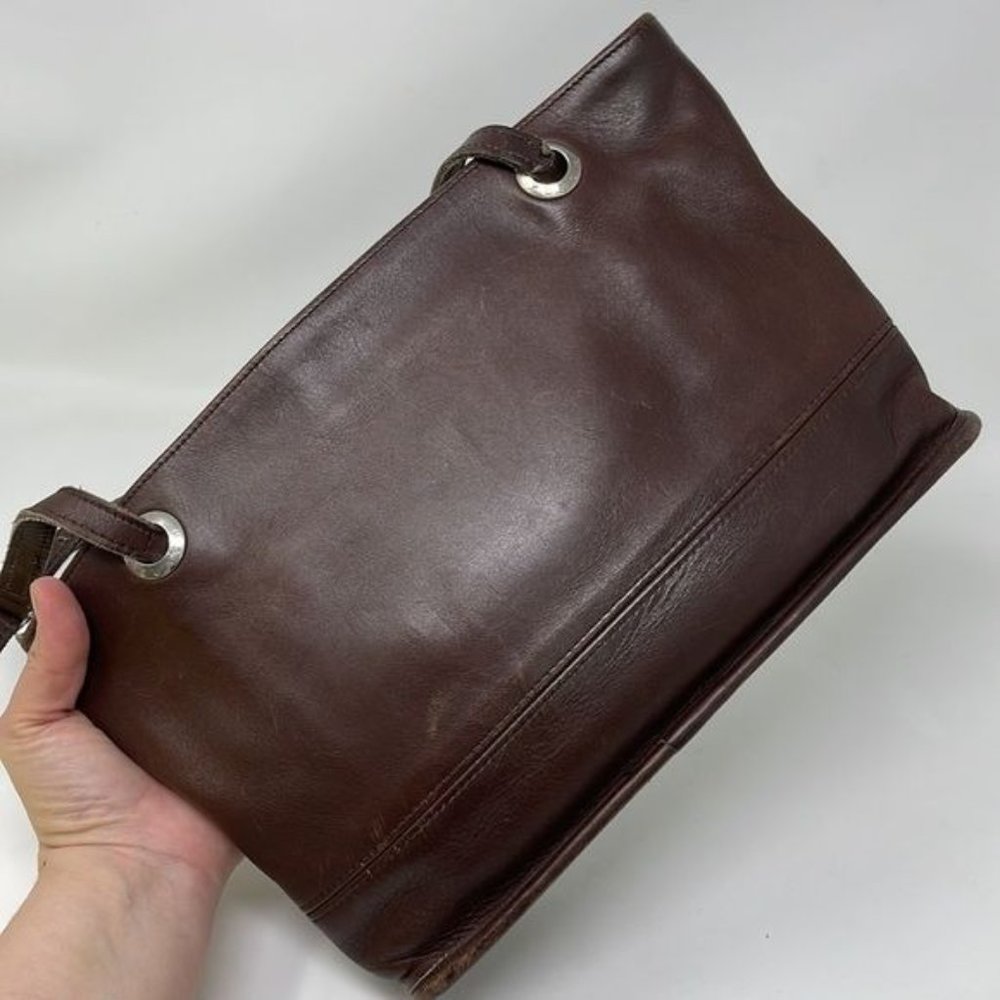 Coach Brown Leather Shoulder Bag - Picture 6 of 14